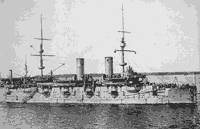 Учебный артиллерийский корабль "Петр Великий" на Ревельском рейде, 1908-1912 годы