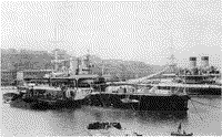 Эскадренный броненосец "Екатерина II" в Южной бухте Севастополя, 1890-е годы