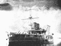 Эскадренный броненосец "Синоп" в районе Севастополя, лето 1902 года