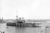 Линейный корабль "Георгий Победоносец" в Северной бухте Севастополя, 1919 год