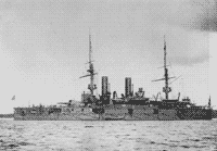 Эскадренный броненосец "Император Александр II" после модернизации