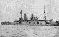 Броненосец "Александр II" после перевооружения.