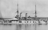 Броненосец "Александр II" после перевооружения.