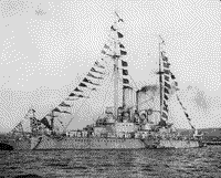 Линейный корабль "Три Святителя" в Севастополе, 20 июля 1914 года