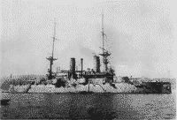 Линейный корабль "Танго" вскоре после вступления в строй, 1908-1909 годы