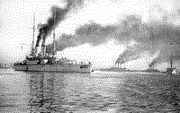 Бригада линейных кораблей в Северной бухте Севастополя, 1910-е годы