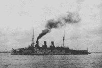 Эскадренный броненосец "Ослябя" на Балтике перед отправкой на Дальний восток, 1903 год