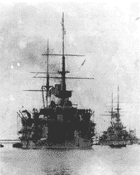 "Ослябя" в составе 2-й Тихокеанской эскадры, 1904 год