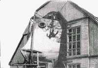 Корпус эскадренного броненосца "Князь Потемкин Таврический" в эллинге №7 Николаевского Адмиралтейства, сентябрь 1900 года