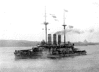 Линейный корабль "Евстафий" в районе Севастополя, 1914 год