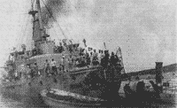 "Евстафий" на мели при входе в порт Констанцы, 1912 год