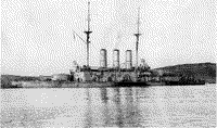 Линейный корабль "Евстафий" в Северной бухте Севастополя, февраль 1916 года