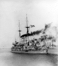 Линейный корабль "Иоанн Златоуст" выходит в море, 1913 год