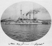 Линейный корабль "Иоанн Златоуст" входит в Южную бухту Севастополя, 1914 год