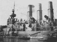 "Ретвизан" после боя в Желтом море, июль-август 1904 года