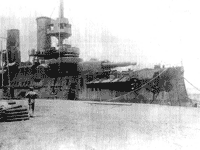 Эскадренный броненосец "Цесаревич" в Циндао, лето 1904 года