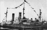 Линейный корабль "Гражданин" в Кронштадте, начало 1920-х годов
