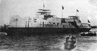 Корпус эскадренного броненосца "Император Александр III" спущен на воду, 21 июля 1901 года