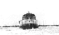 Корпус броненосца "Орел" спущен на воду, 6 июля 1902 года
