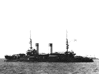 Эскадренный броненосец "Орел" в районе Либавы, 2 октября 1904 года.