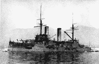 Эскадренный броненосец "Слава" в Средиземном море, 1908 год