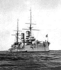Линейный корабль "Слава" на рейде Кронштадта, 1910-е годы