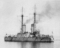 Линейный корабль "Андрей Первозванный" на якорной стоянке в районе Ревеля, кампания 1912 года