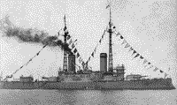 Линейный корабль "Андрей Первозванный" во время Императорского смотра, 1912-1914 годы