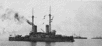 Линейный корабль "Андрей Первозванный", броненосные крейсера "Рюрик" и "Баян", 1912-1914 годы