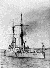 Линейный корабль "Император Павел I" в районе Кронштадта, лето 1913 года