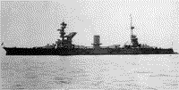 Линейный корабль "Марат" на Спитхедском рейде, июнь 1937 года