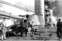 Линейный корабль "Петропавловск" после подавления Кронштадского мятежа, 1921 год