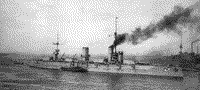 Линейный корабль "Севастополь" уходит в Кронштадт. 15 сентября 1914 года