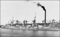 Линейный корабль "Севастополь" покидает Балтийский завод, июль 1914 года