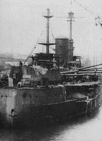 Линейный корабль "Императрица Мария" в достройке, конец 1914 года