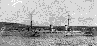 Линейный корабль "Императрица Екатерина Великая" на Севастопольском рейде под Георгиевским вице-адмиральским флагом, 1915 год