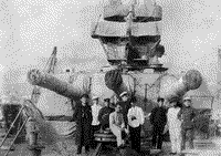 На палубе линейного корабля "Свободная Россия", 1918 год