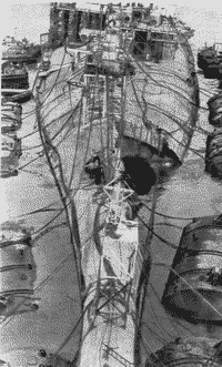Подъем линкора "Новороссийск", май 1957 года