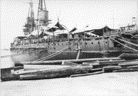 Линейный корабль "Джулио Чезаре" в Генуе