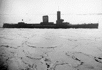 Корабль цель "Гессен", западная часть Балтийского моря, январь 1940 года