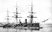 Полуброненосный фрегат "Владимир Мономах", конец 1880-х - начало 1890-х годов