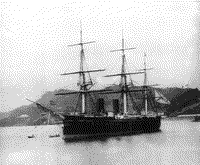 Броненосный фрегат "Дмитрий Донской" в Японии, 1887 год
