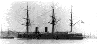 Броненосный фрегат "Дмитрий Донской" в Сингапуре, конец 1880-х годов
