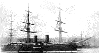 Броненосный фрегат "Дмитрий Донской" на Мальте, конец 1880-х годов