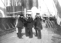 На палубе броненосного фрегата "Дмитрий Донской", конец 1880-х годов
