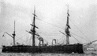 Броненосный фрегат "Дмитрий Донской" в Нью-Йорке, 1893 год