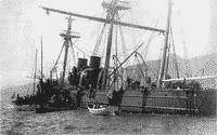 Гибель крейсера "Витязь" на камнях у порта Лазарева, 28 апреля 1893 года