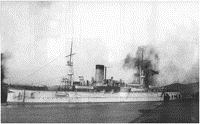 Крейсер "Адмирал Нахимов" в Восточном бассейне Порт-Артура, 1900 - 1902 годы