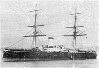"Адмирал Нахимов" со сломанным бушпритом, Тулон сентябрь 1893 года