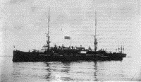 Броненосный крейсер "Адмирал Нахимов" в составе Второй Тихоокеанской эскадры на Балтике, 1904 год